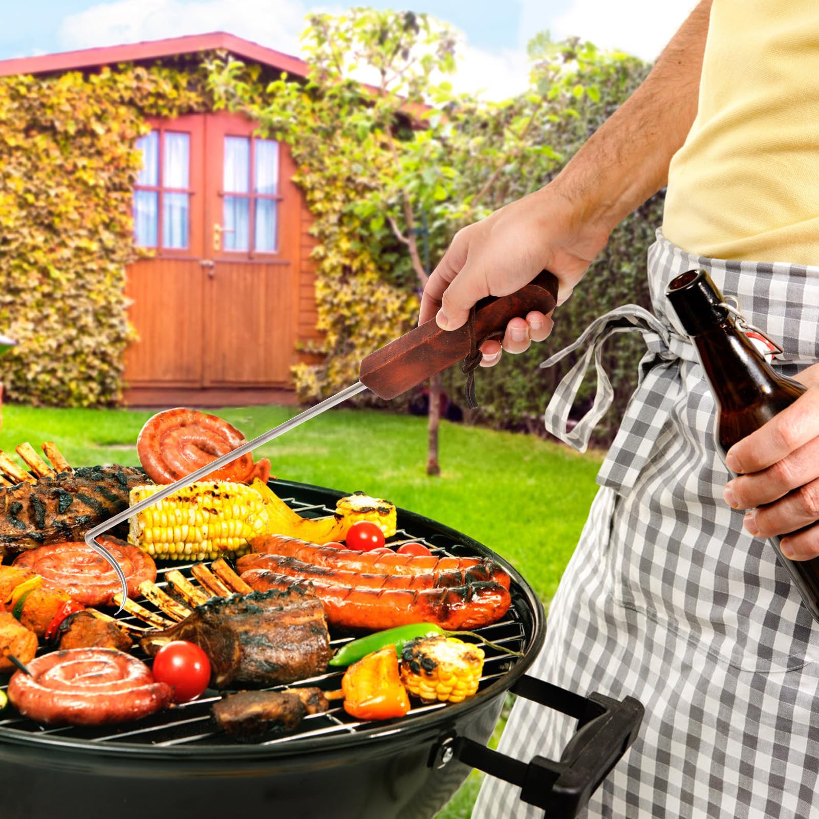 Youeon dishwasher-safe design simplifies cleanup after barbecues.