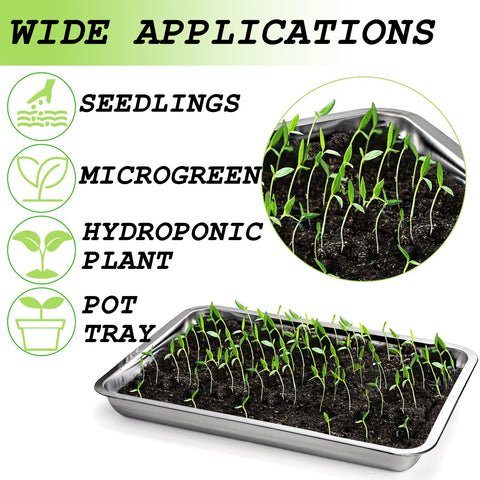 Youeon dishwasher-safe seed trays for quick cleanup between plantings