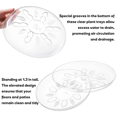 YOUEON grooved-bottom design tray promotes efficient drainage and air circulation.