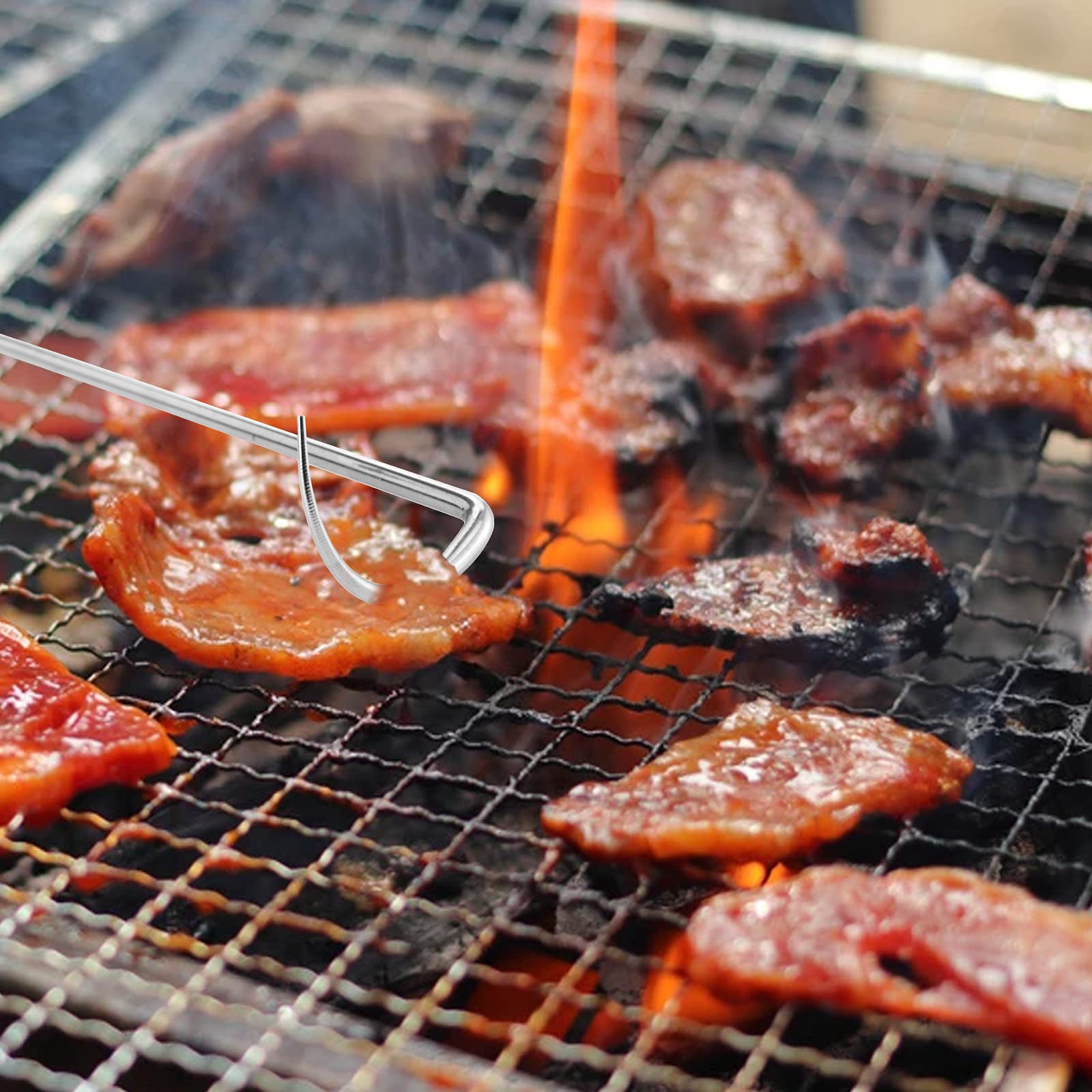 Youeon grill tool is ideal for ribs, steaks, chicken, and vegetables.