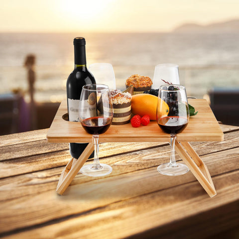 Youeon wine bottle slot design keeps bottles secure during use