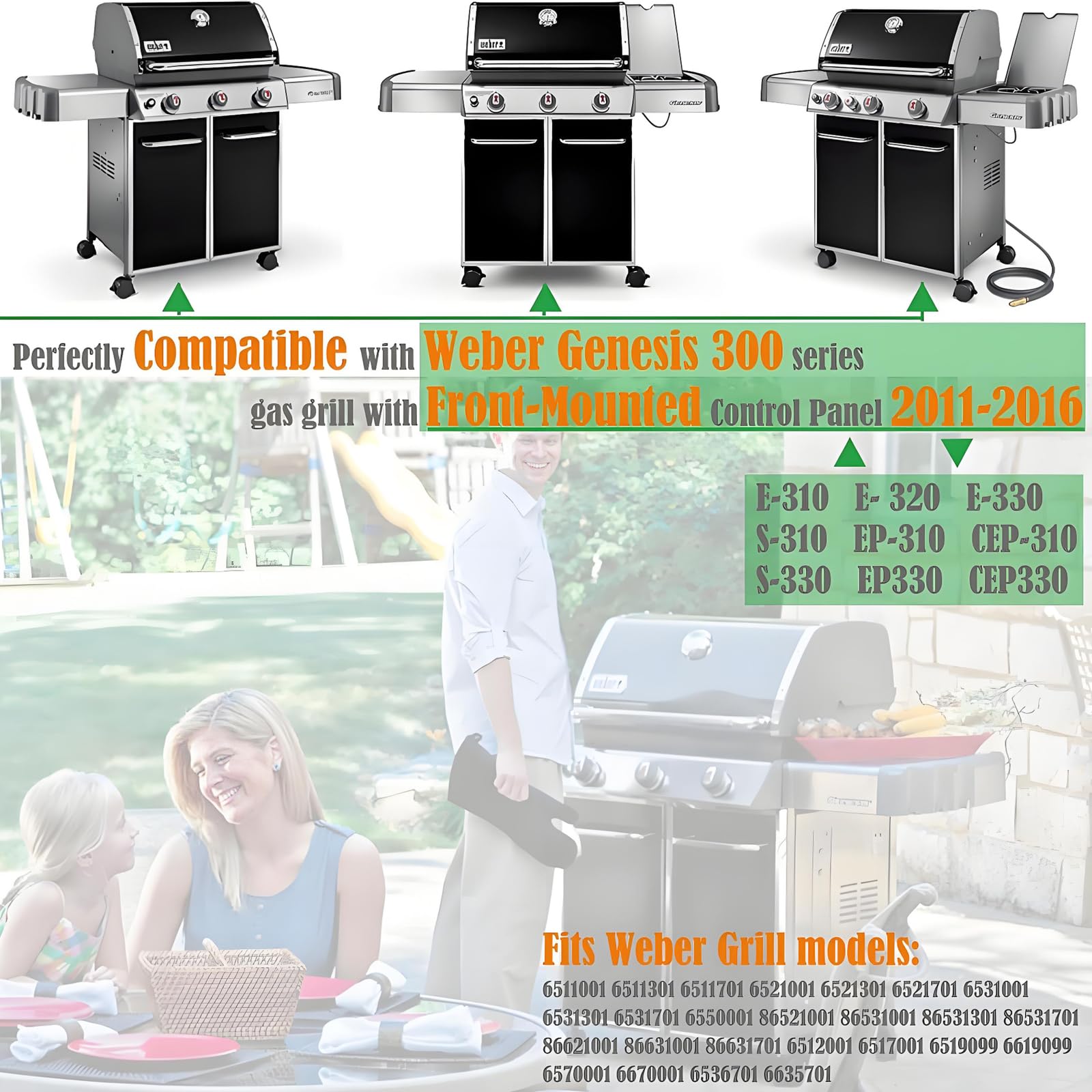 YOUFIRE Genesis 300 compatible with Weber Genesis 300 series for retrofit