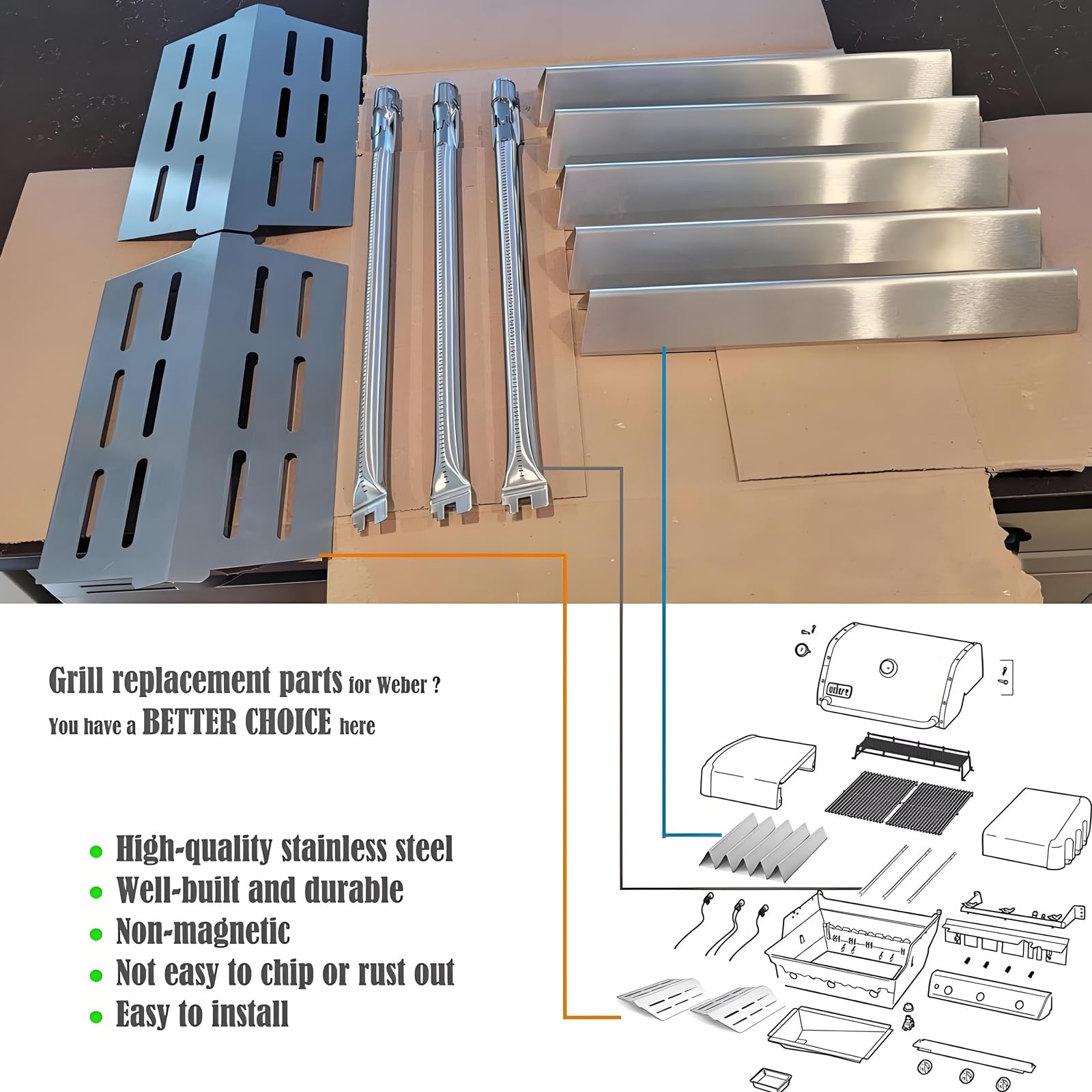 YOUFIRE Genesis 300 stainless steel parts provide durable, corrosion-resistant performance