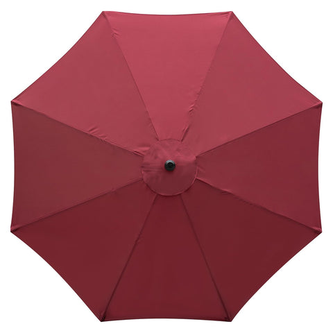 YOUGE OUTDOOR 10ft burgundy canopy for 8-rib umbrella offers durable shade and UV protection.