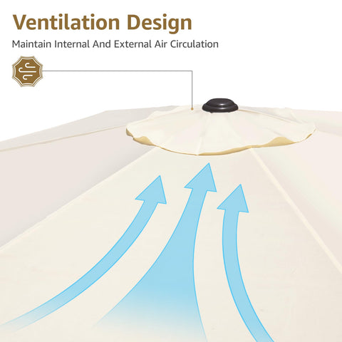 YOUGE OUTDOOR vented canopy design promoting airflow and comfort