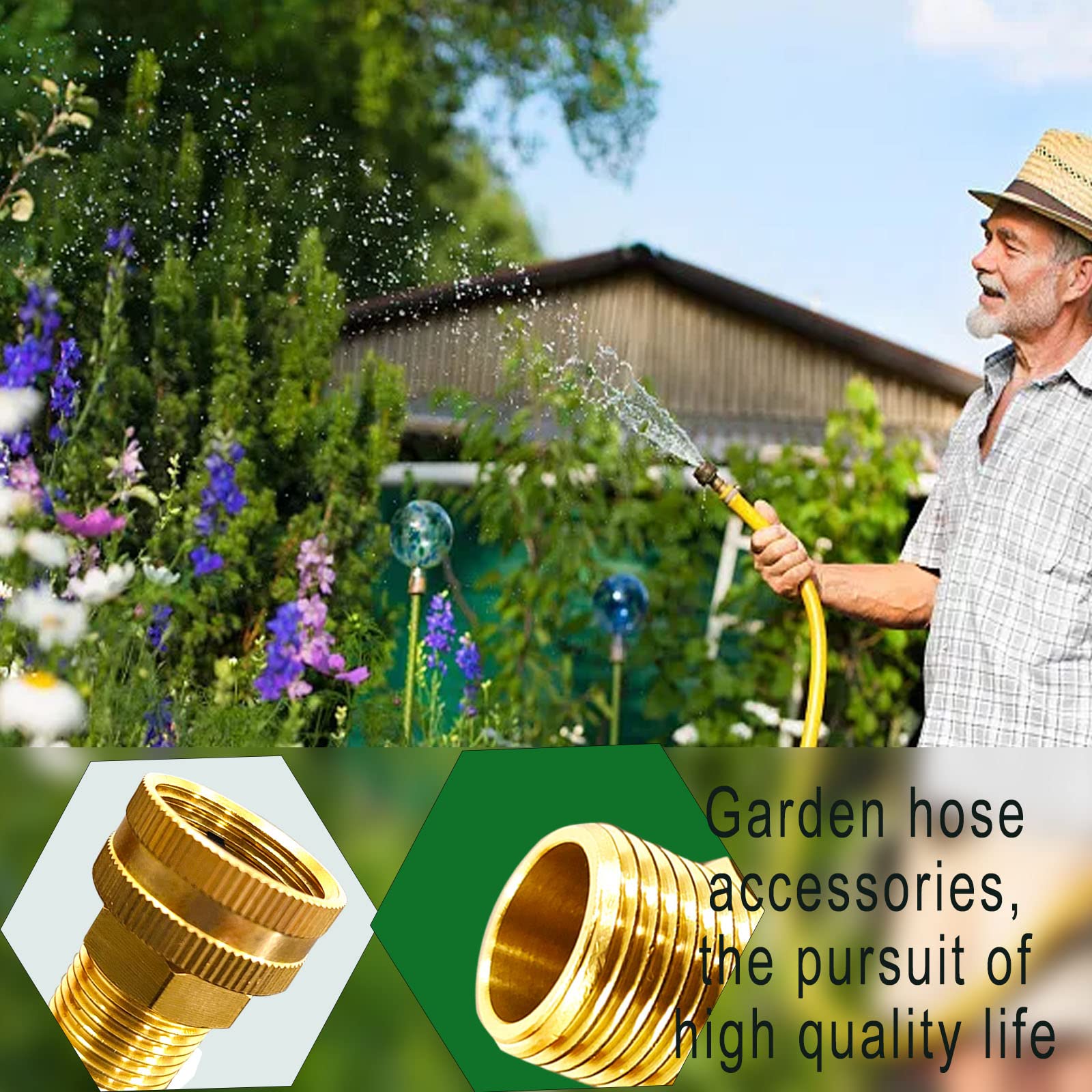 YOUHO garden-repair-fitting-brass provides sturdy, reliable hose connections.