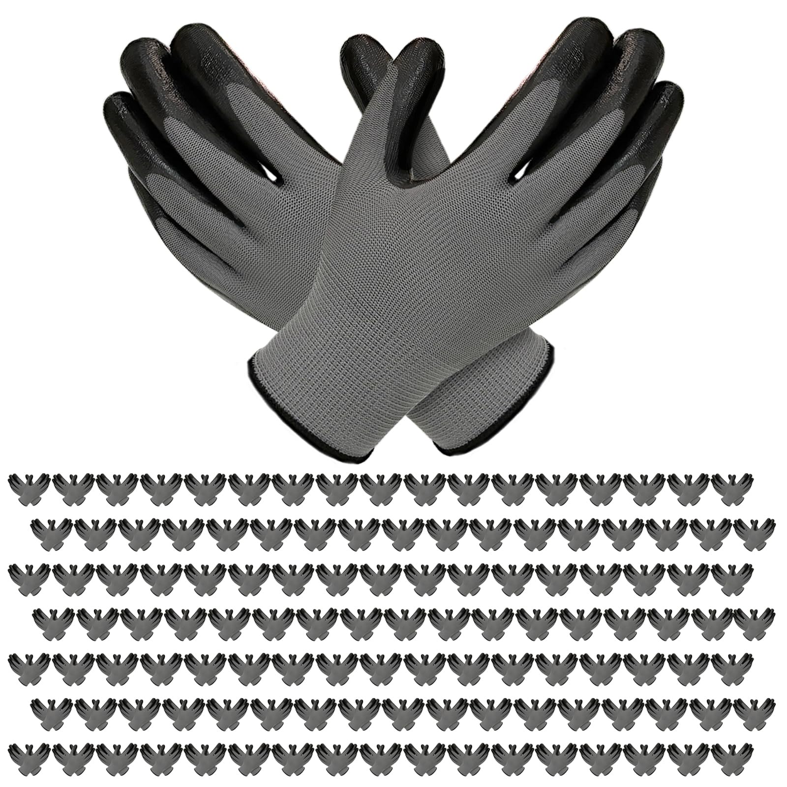 YOUKE OLA 120-pair garden gloves pack for versatile gardening tasks