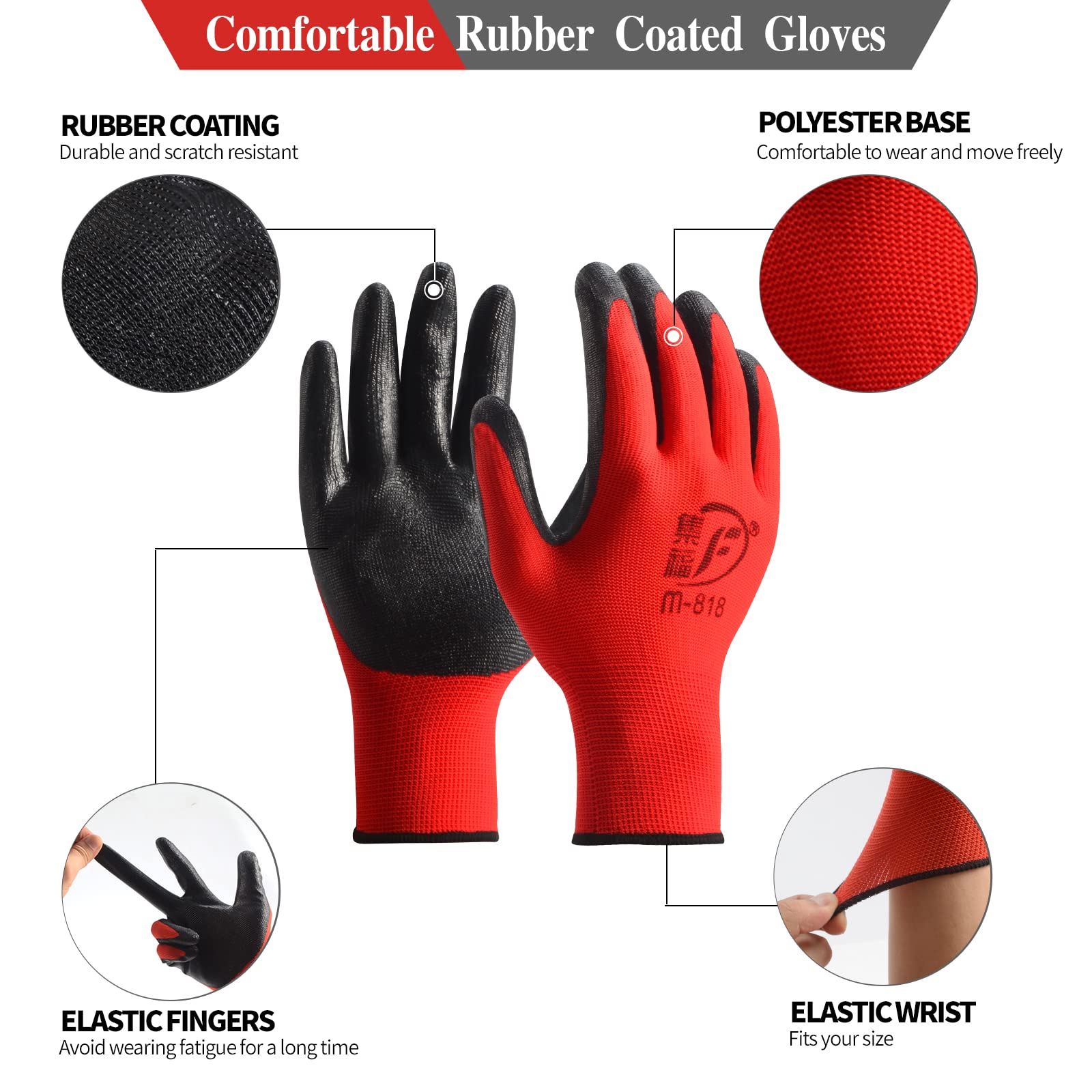 YOUKE OLA durable and washable gloves ready for repeated outdoor use