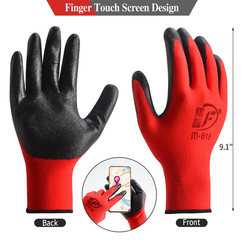 YOUKE OLA work gloves featuring elastic cuffs for a snug fit across sizes