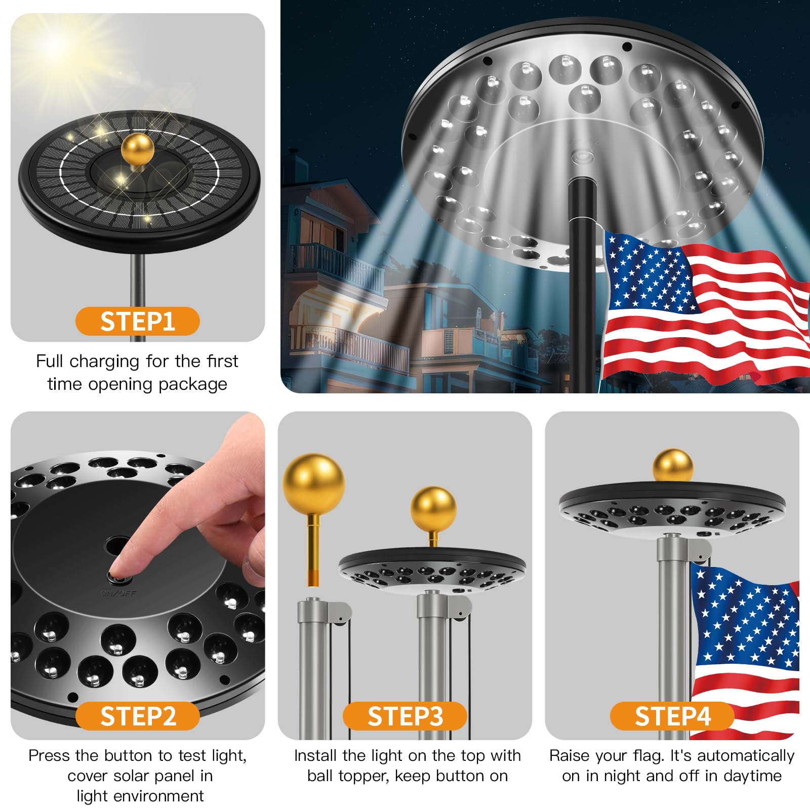 YOULEKANG auto on/off sensor saves energy while you enjoy the display.