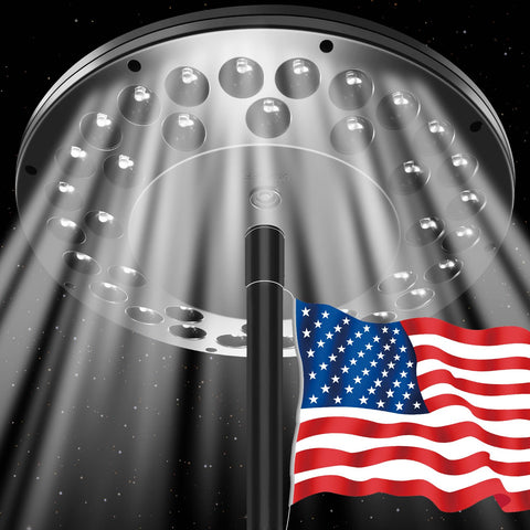 YOULEKANG flag pole light delivers sunset-to-night illumination for full flag visibility.