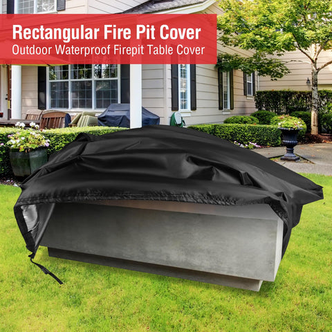 Youlvy silver-coated interior fire pit cover for durable outdoor protection