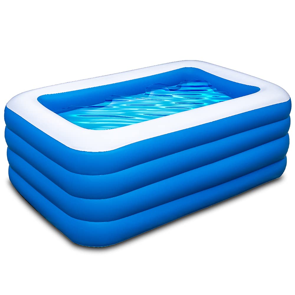 YOUMI inflatable pool 70x55x29-inch full view for backyard family fun.