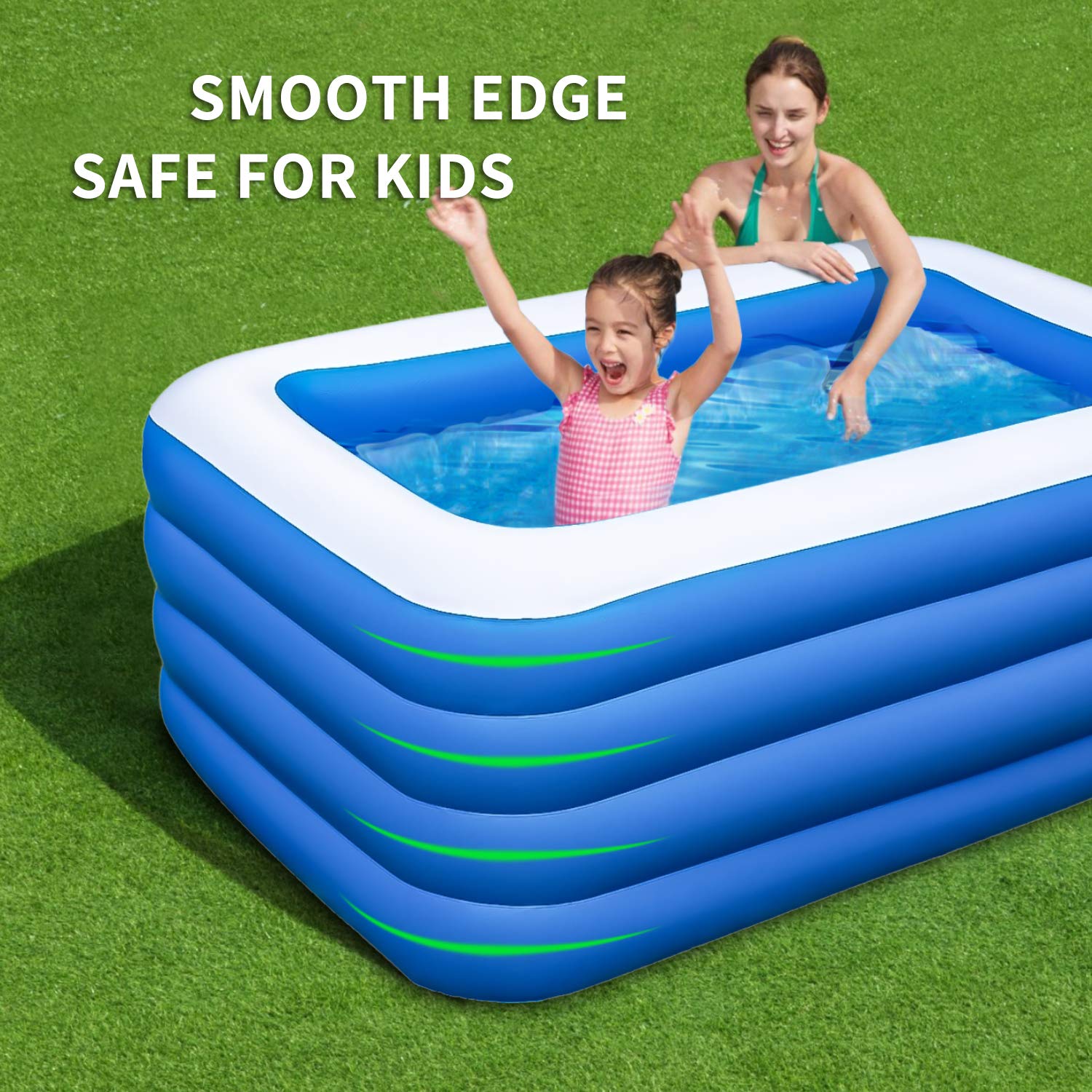 YOUMI pool made of premium PVC material for durable outdoor use.