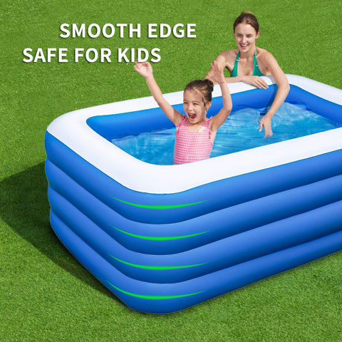 YOUMI pool made of premium PVC material for durable outdoor use.