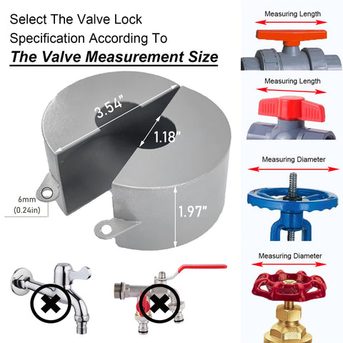 Young Dance gas valve lock in silver prevents unauthorized access