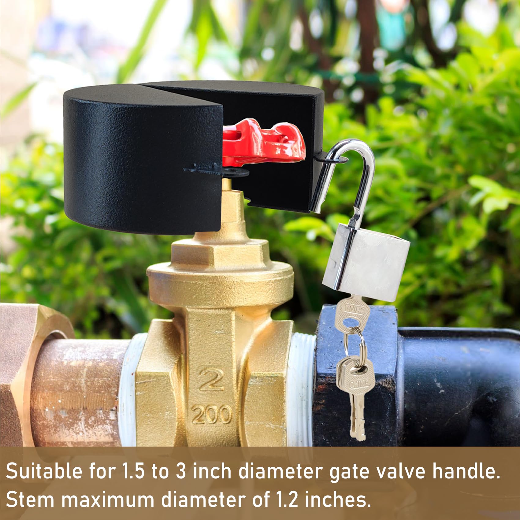 Young Dance gas valve lock shows reliable application for utility valves