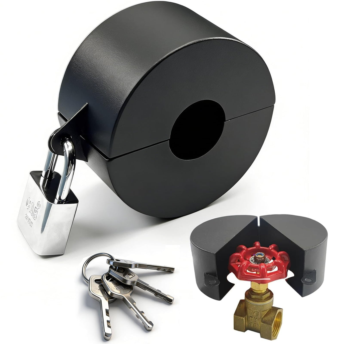 Young Dance gate valve locking device on spigot prevents unauthorized use