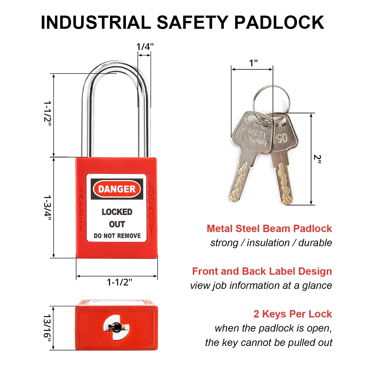 Young Dance red faucet lock is highly visible to deter tampering and theft.