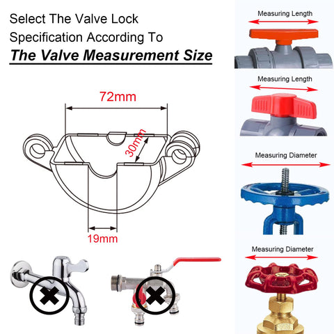 Young Dance safety padlock with clear visibility deters unauthorized watering.
