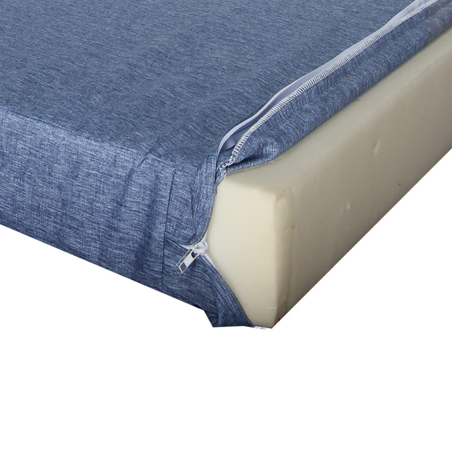 youngseahome denim blue cushion cover enhances patio decor and protection