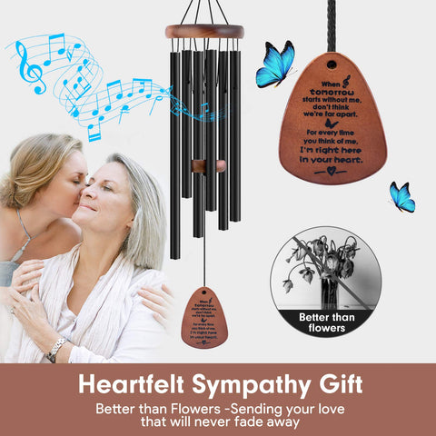 YOUNTASY wind chimes pinewood frame detail emphasizes durable craftsmanship.