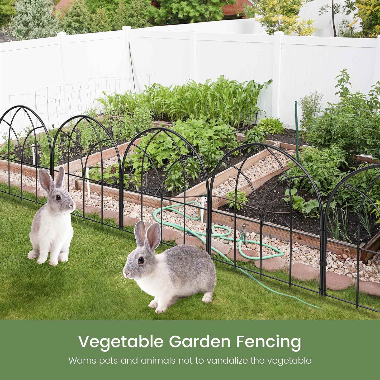 Youpehom easy-install hardware included speeds setup of the fence panels.
