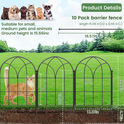 Outdoor Youpehom border fence withstands weather, maintaining a tidy look year-round.