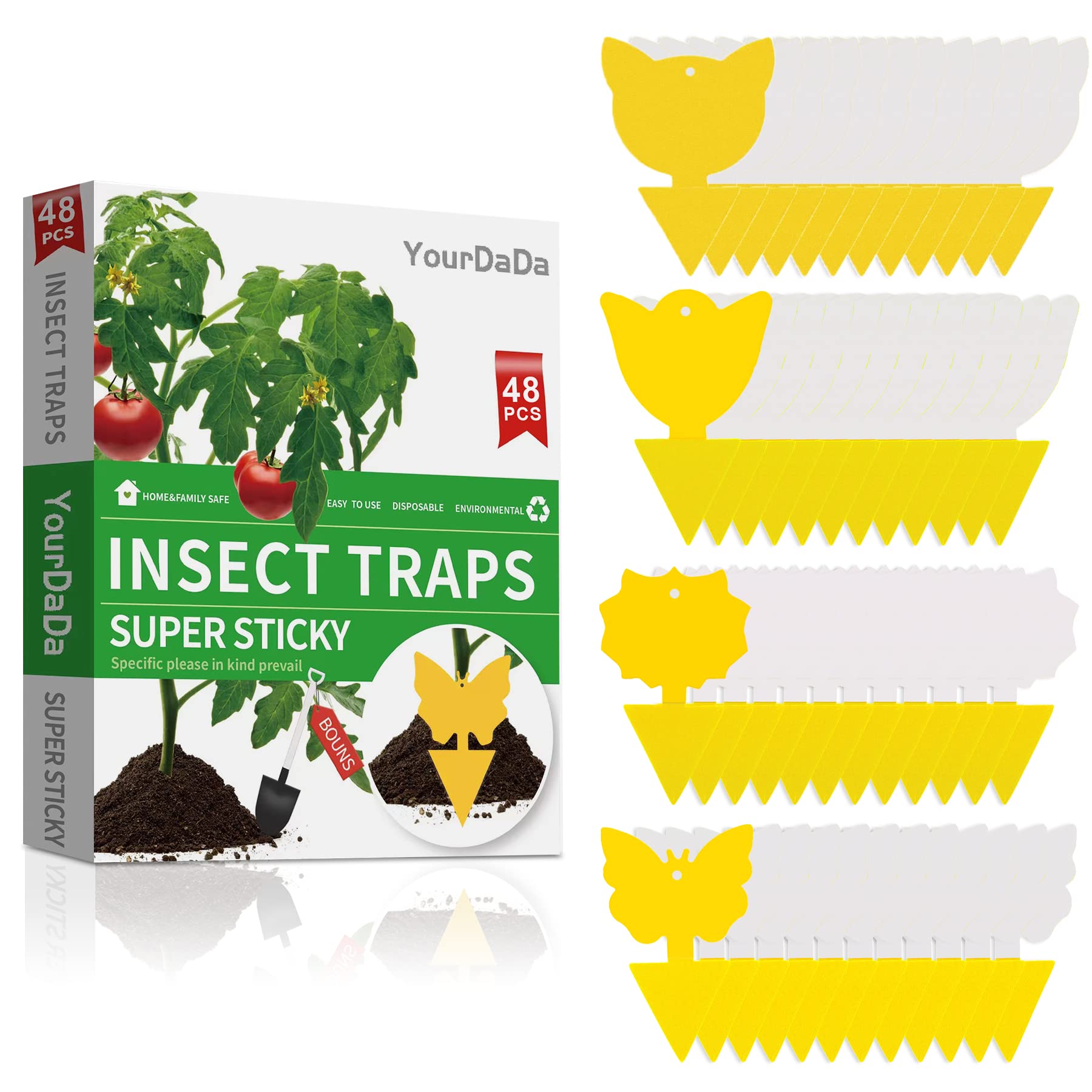 YourDaDa kitty-face trap catches pests safely on houseplants.