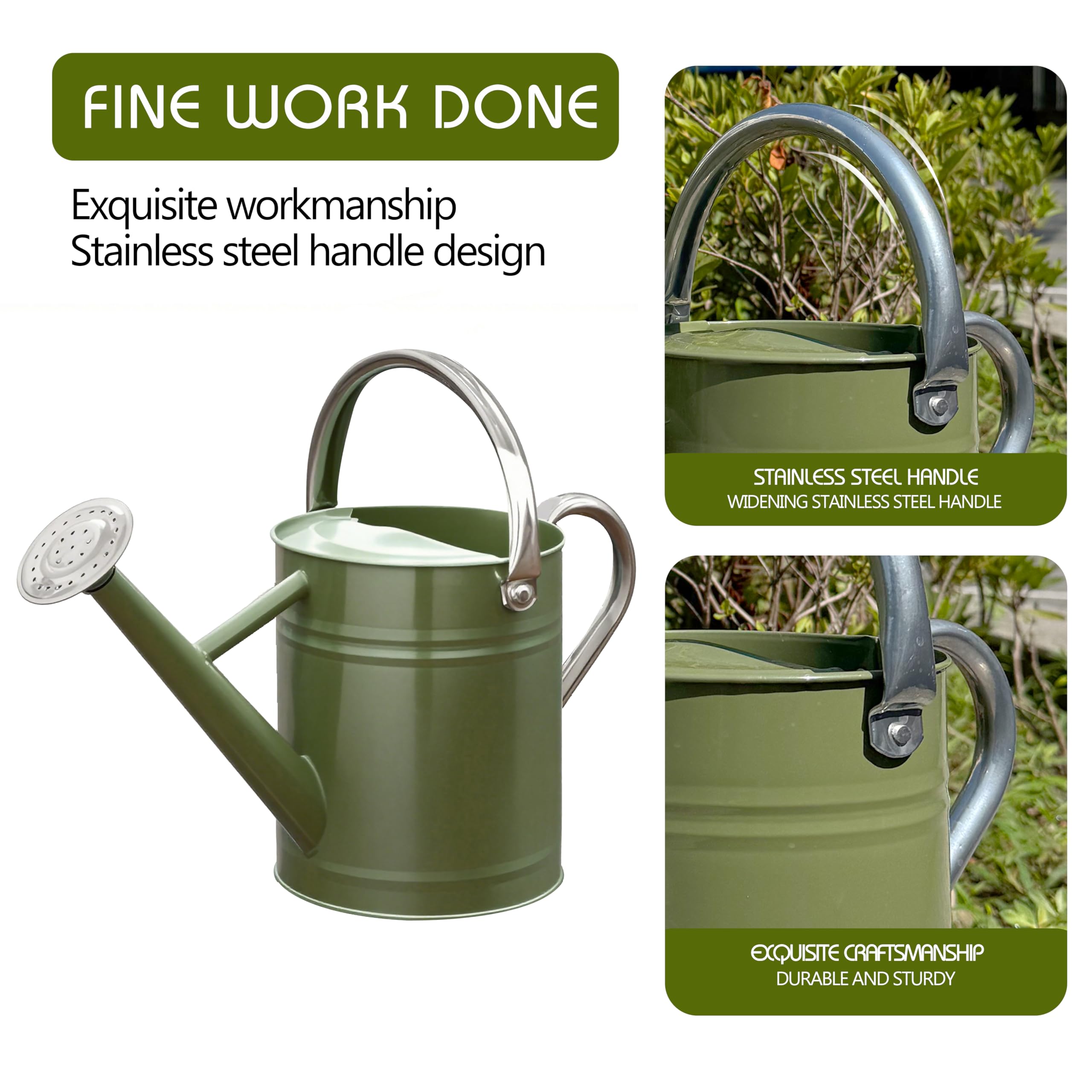 Yourjoy durable metal construction for long-lasting garden use.