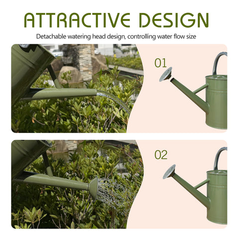 Yourjoy gift-ready metal watering can for housewarmings and holidays.