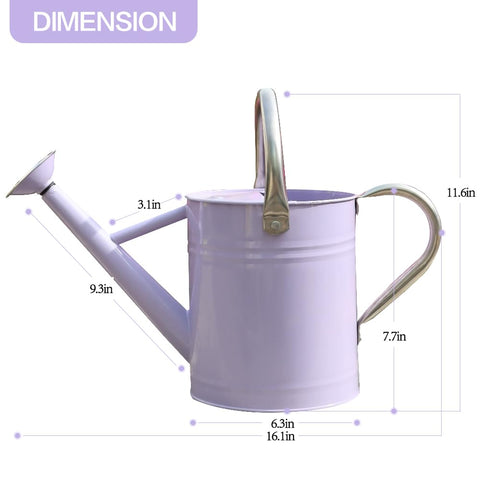 Yourjoy metal watering can built with durable construction for regular use