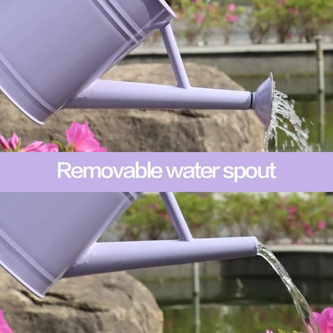 Yourjoy purple finish metal watering can adds style to your garden tools