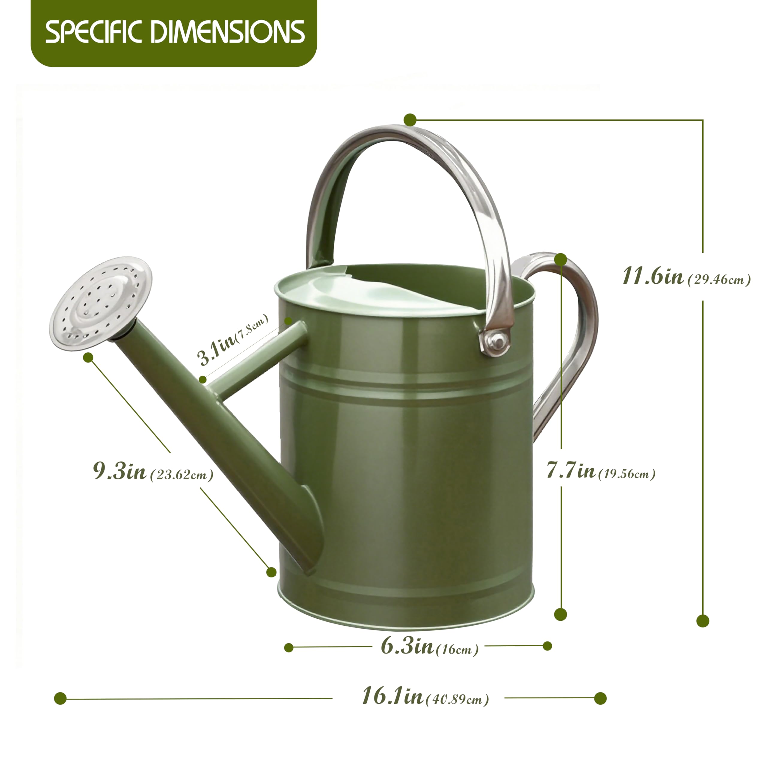 Yourjoy removable-spout design enables steady stream or gentle shower.