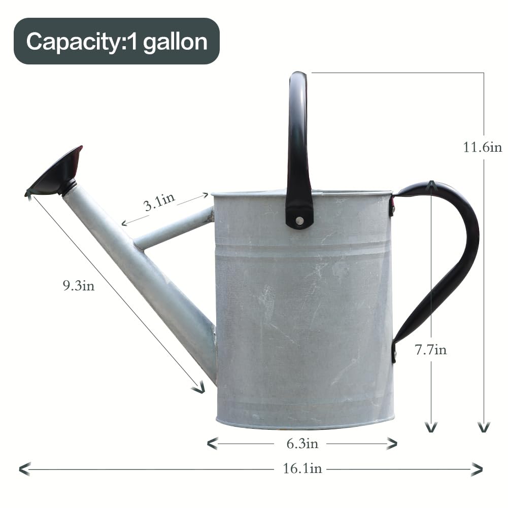 Yourjoy watering can with steady stream for even plant watering.