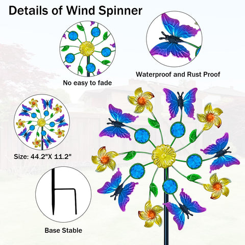 Yourongmao maple leaf windmill turns with breeze, brightening outdoor spaces.