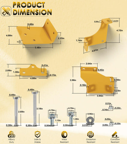 Yoursme 125255 CNC precision-cut components ensure a precise fit