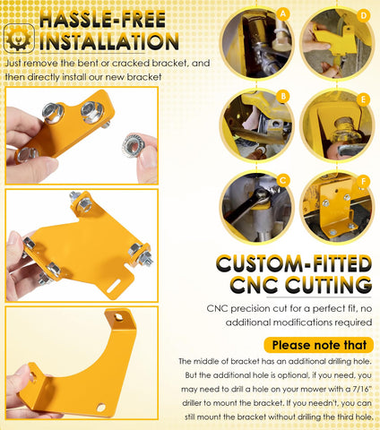 Yoursme 125255 LS rear bracket boosts rigidity on uneven terrain