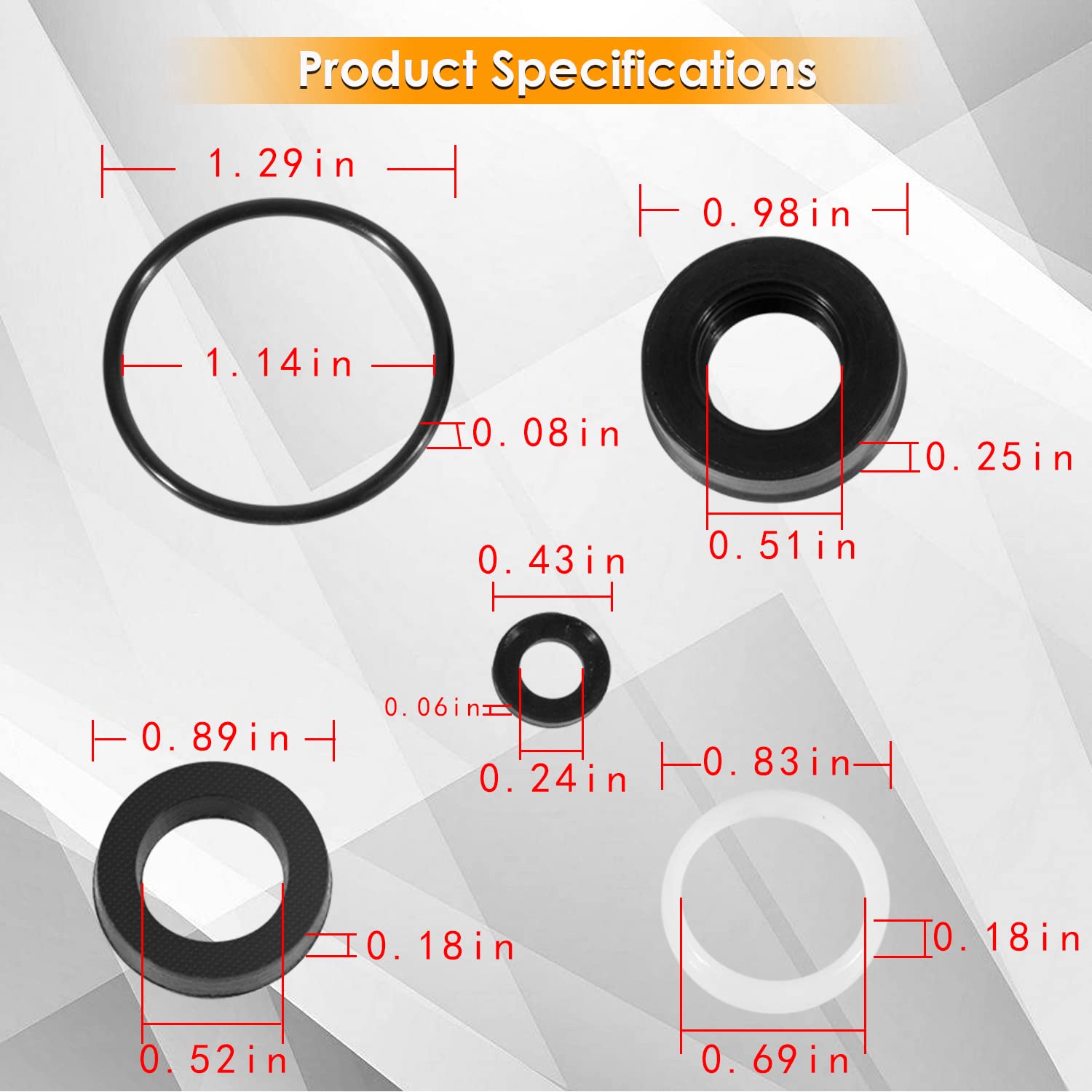 Yoursme 34262 seal-parts highlight includes plunger retainer and o-rings.