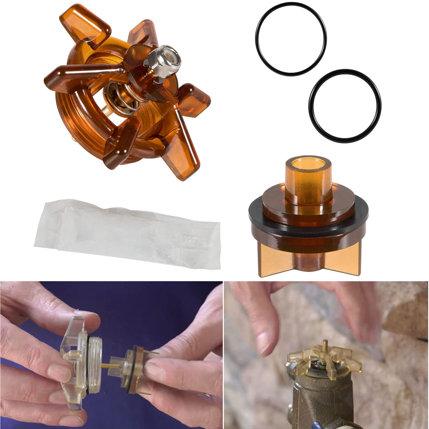 Yoursme bonnet-poppet assembly kit close-up for 765CBV and 765DBV, ready for retrofit