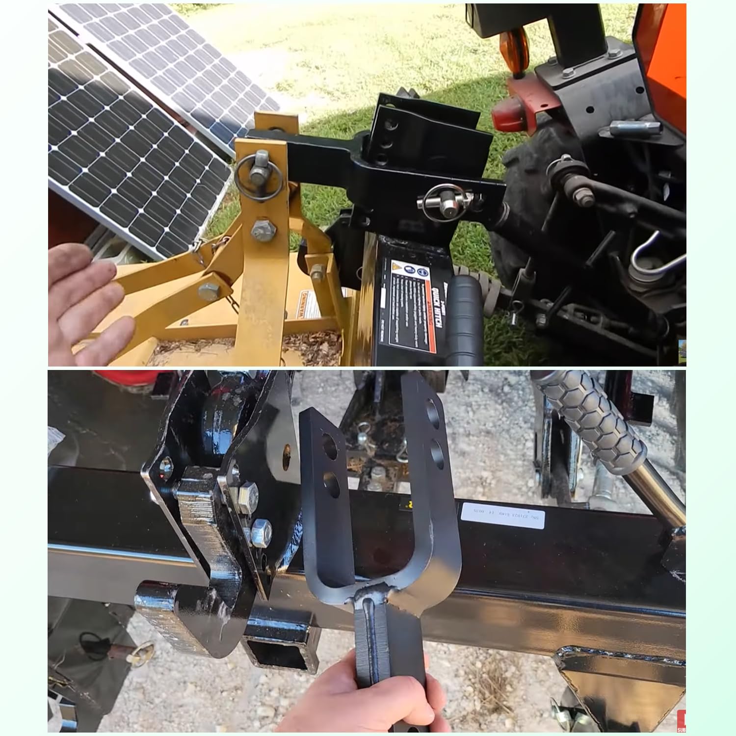 Yoursme cat-1 3-point compatibility expands attachment versatility for tractors.