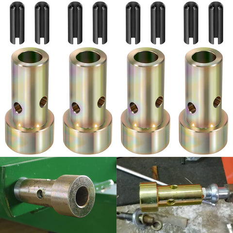 Yoursme Cat 1 quick hitch bushings product shot shows 4-inch length for easy compatibility.