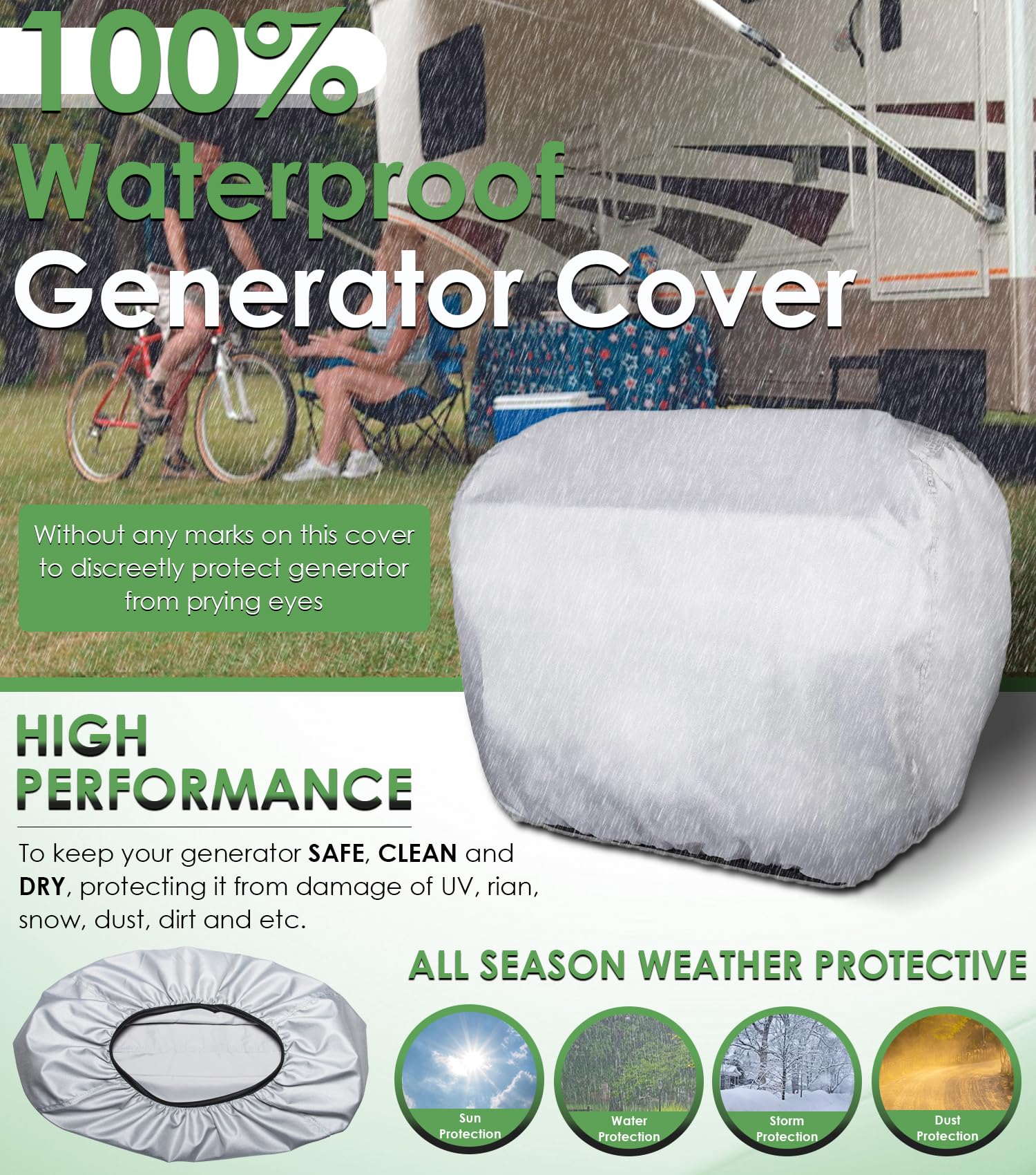 Yoursme with double-stitched seams provides tear resistance for outdoor use.