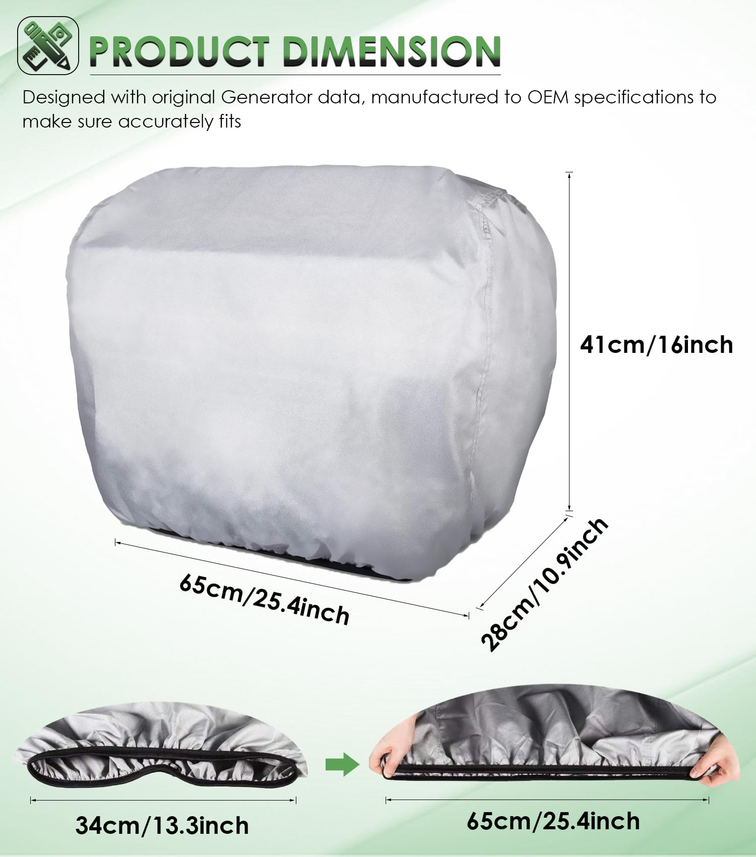 Yoursme generator cover on Predator 3500 demonstrates universal fit and weather resistance.