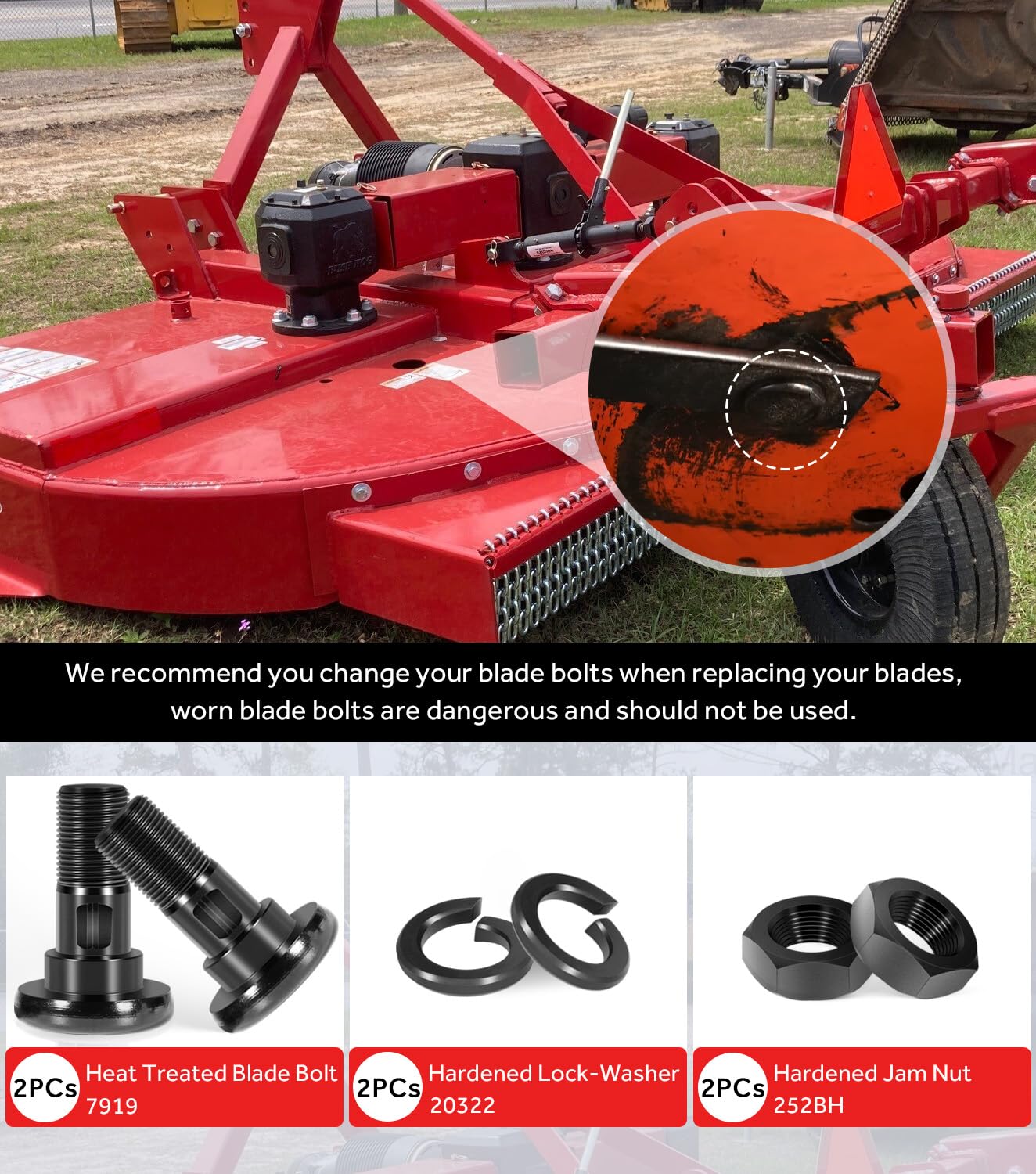 Yoursme 2-bolt set simplifies replacement and reduces downtime.