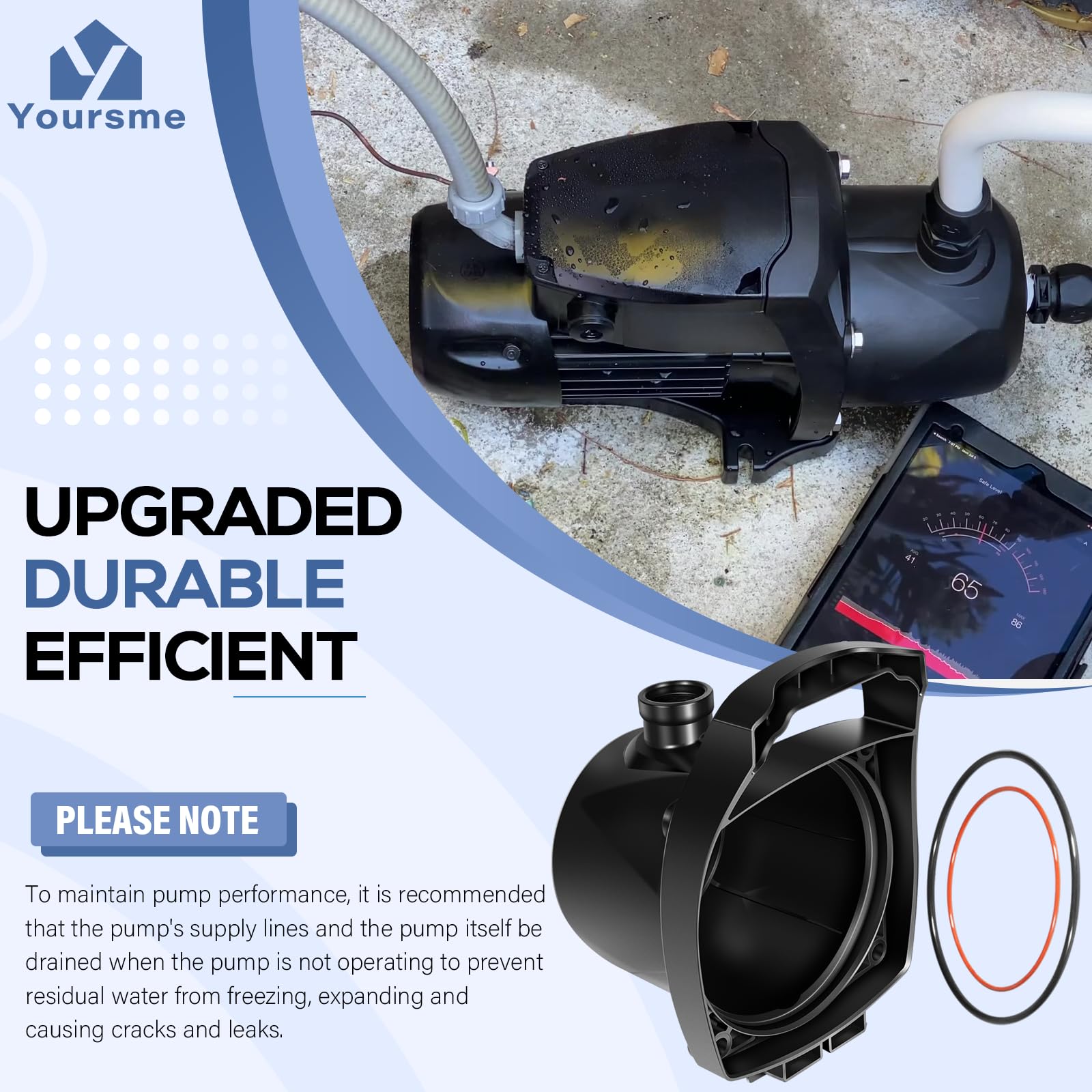 Yoursme high strength impact resistant material withstands outdoor conditions