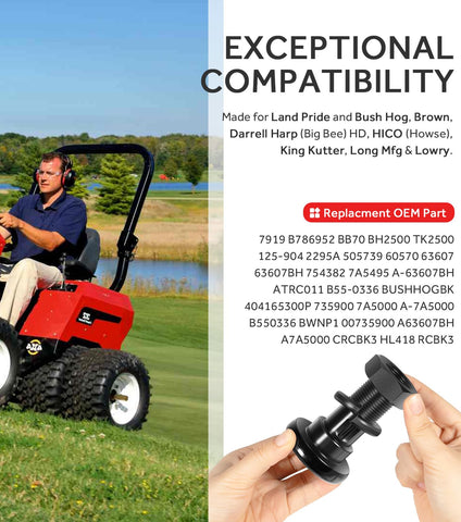 Yoursme heavy-duty bolt kit resists rust for long-lasting mower performance.
