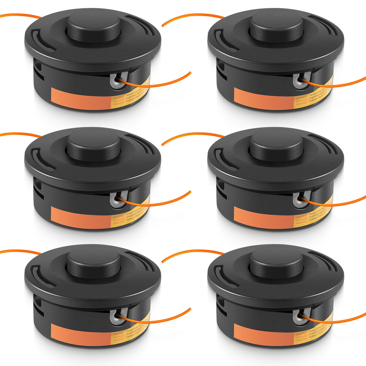 Yoursme six-pack 25-2 trimmer head for Stihl FS90, quick line replacement.