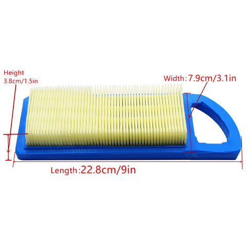 YOUSEMOT 697153 air filter side view highlighting pleated media for airflow efficiency