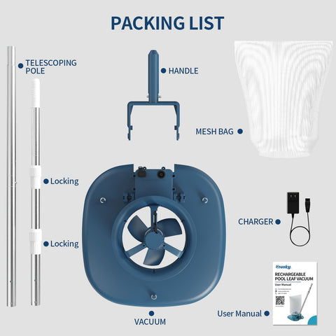 Yousky versatile cleaner suitable for inground, above-ground pools, spas, and hot tubs.